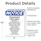 Signmission Fragrance Free Area Perfumes, 7 in W x Rectangle, Vinyl Decal OS-2PACK-NS-D-710-V-12905 - alternate 4